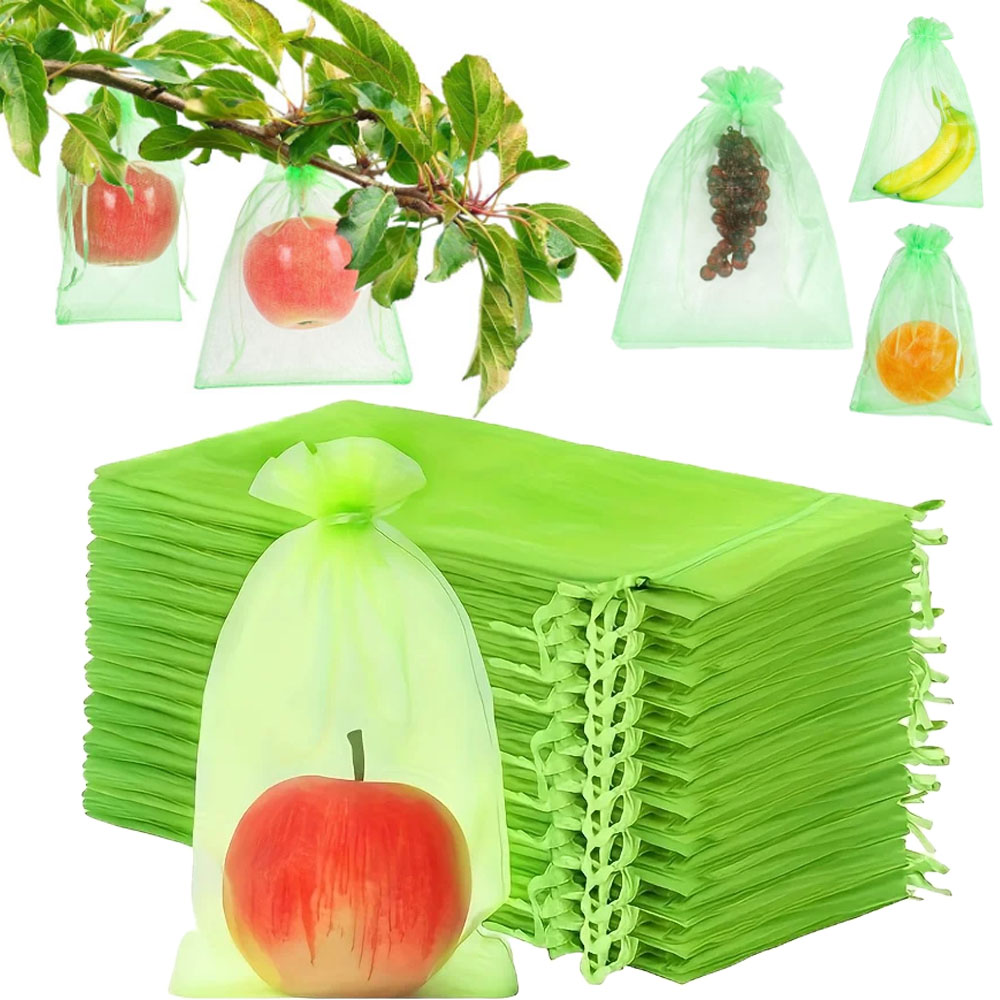 Grow Bag - 100 szt. Zielonych worków ochronnych z