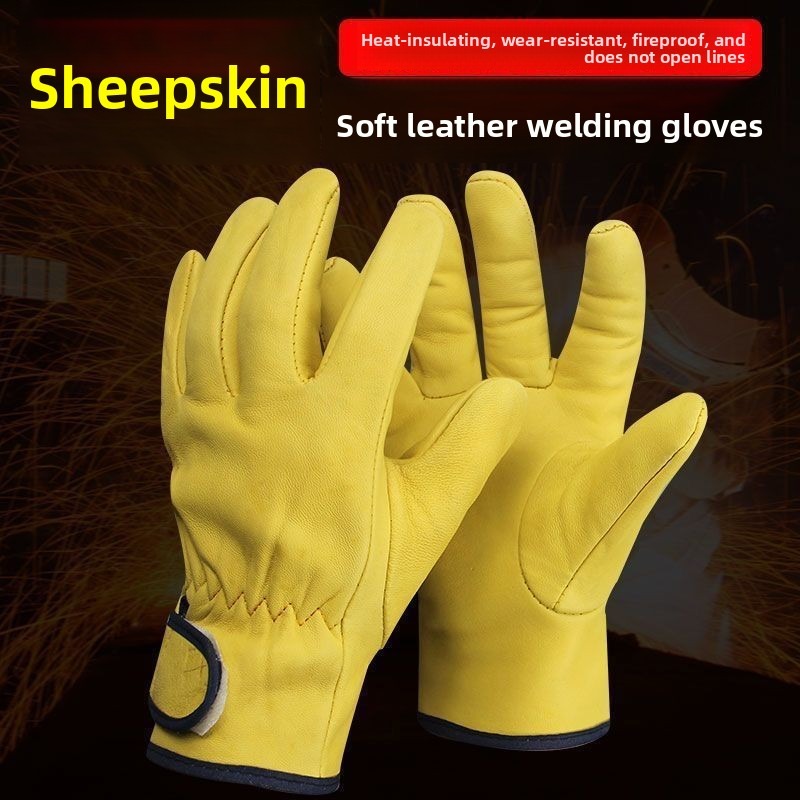 Garden Gloves - Para rękawic roboczych ze skóry owczej,