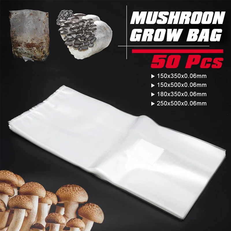 Grow Bag - 50 szt. Torba do uprawy grzybów