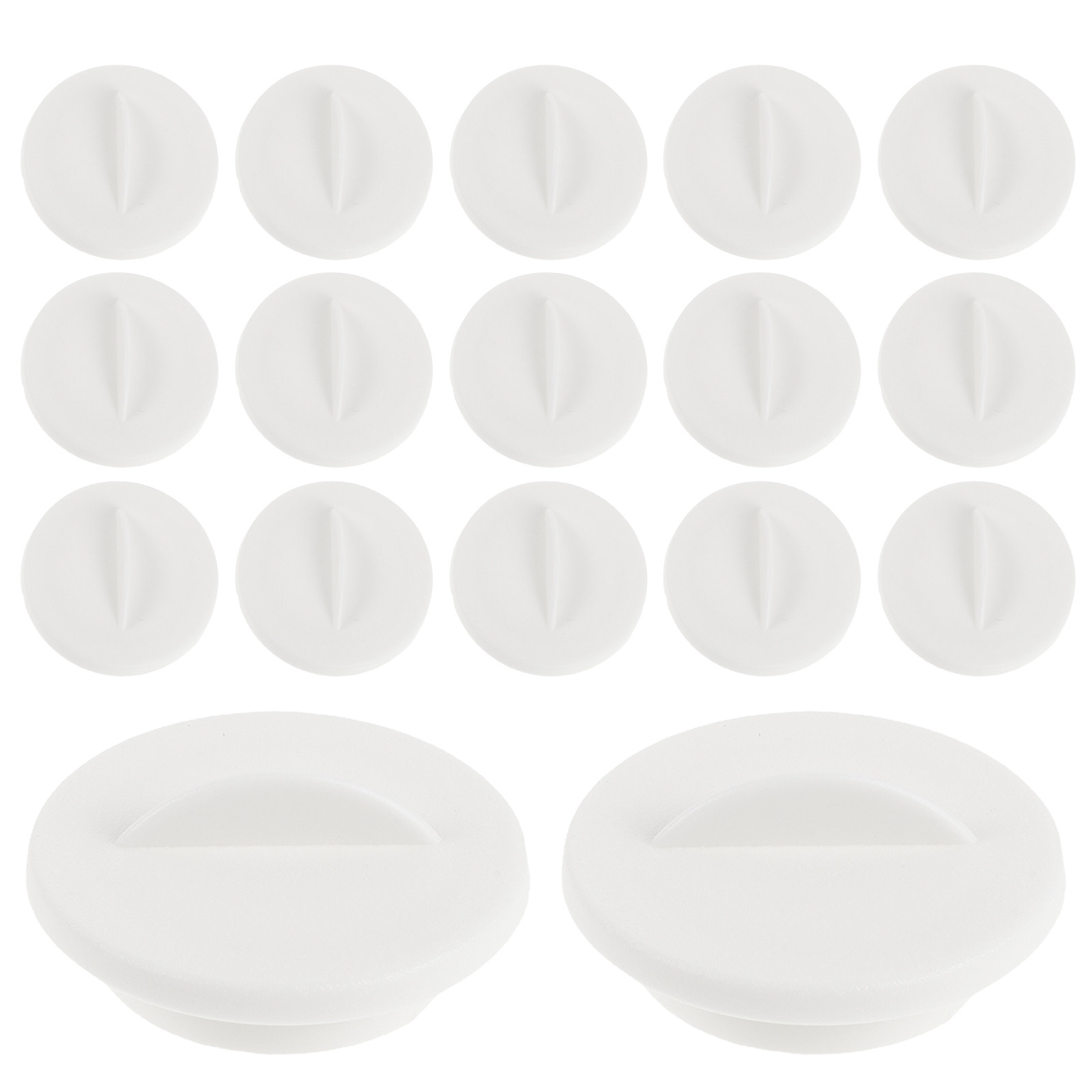 Hydroponic Kit - 24 szt. Okrągłe białe zaślepki do
