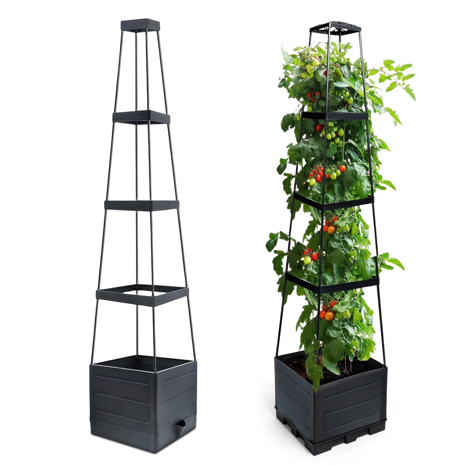 Self Watering Planter - Podwyższona skrzynia ogrodowa z kratką do
