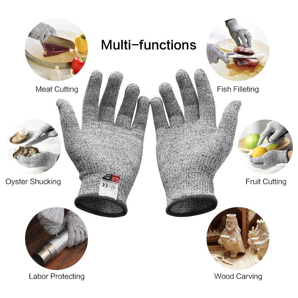 Garden Gloves - Rękawice budowlane HPPE klasy 5, odporne