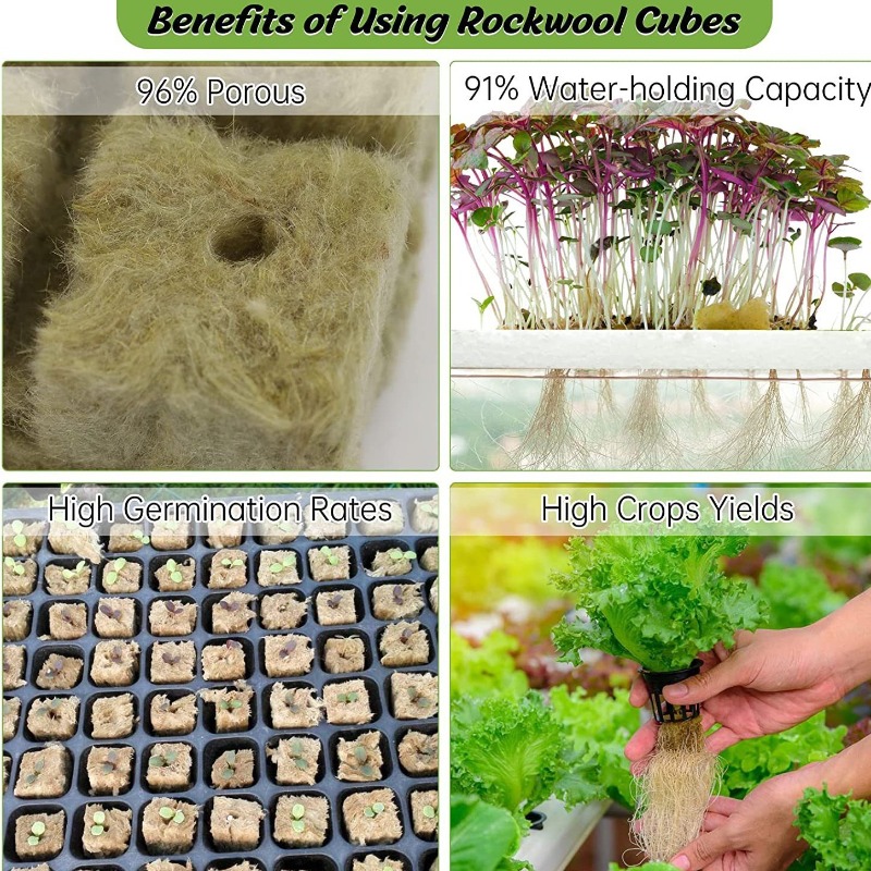 72-pak kostek włókna kamiennej – Hydroponic Kit recenzja i cena